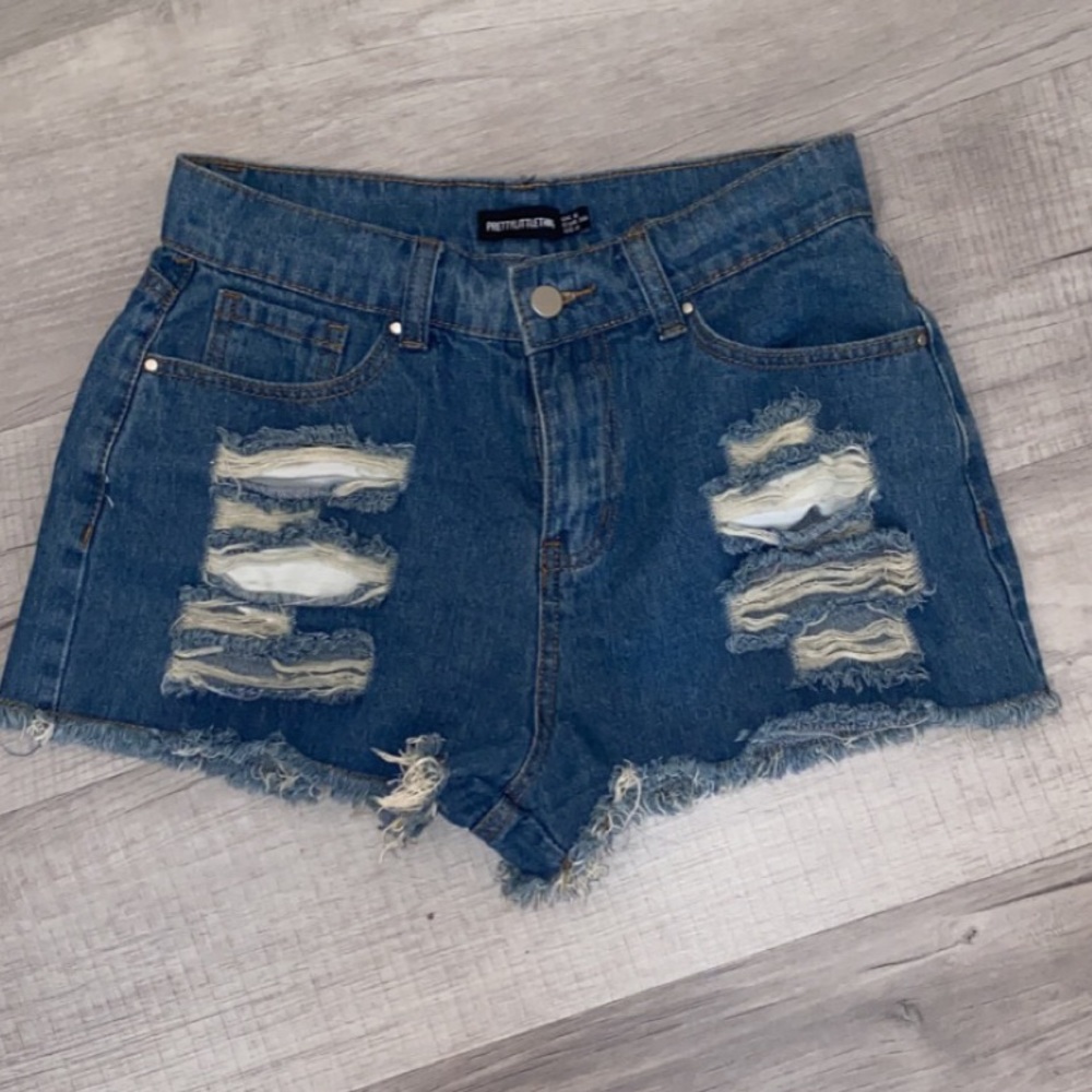 PRETTYLITTLETHING never worn distressed shorts